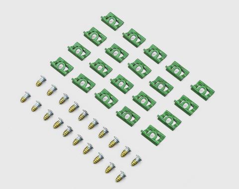 Detroit Muscle Technologies Mopar B Body 68-70 Charger ONLY Rear Window Reveal Trim Clip Set BCH6870TC02-C8009