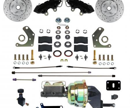 Leed Brakes Power Front Kit with Drilled Rotors and Black Powder Coated Calipers BFC2003-8405X