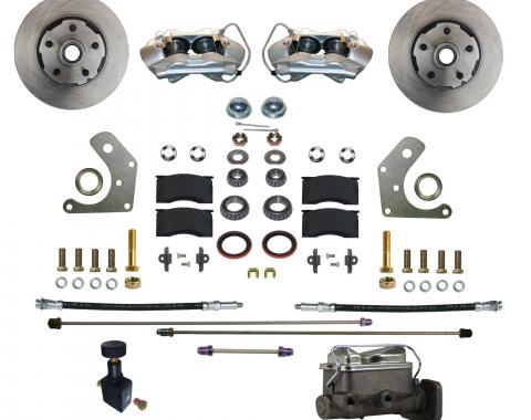 Leed Brakes Power Front Kit with Plain Rotors and Zinc Plated Calipers FC2002-C05P