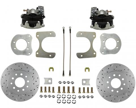 Leed Brakes Rear Disc Brake Kit with Drilled Rotors and Zinc Plated Calipers RC4001X