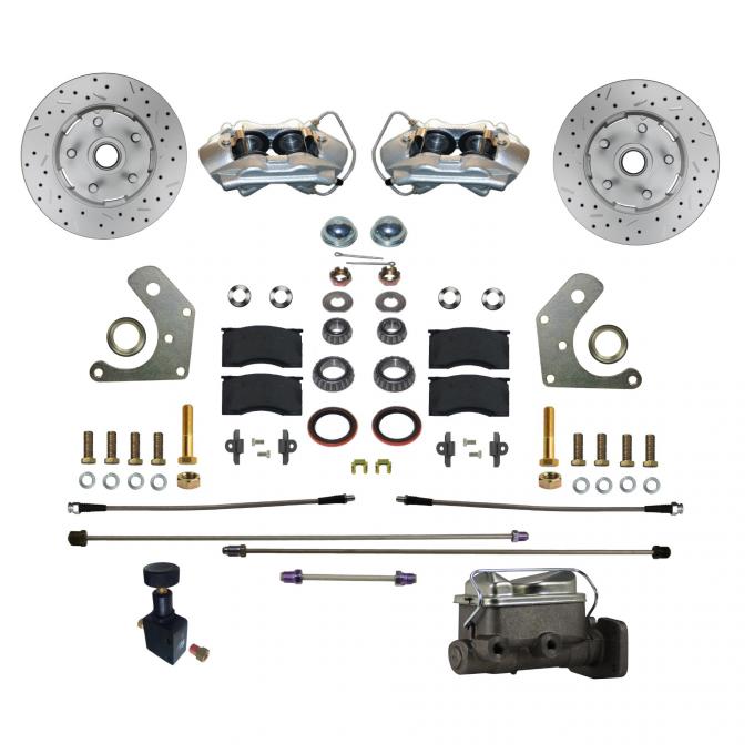 Leed Brakes Power Front Kit with Drilled Rotors and Zinc Plated Calipers FC2002-C05PX