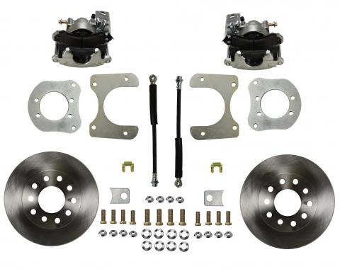 Leed Brakes Rear Disc Brake Kit with Plain Rotors and Zinc Plated Calipers RC4001