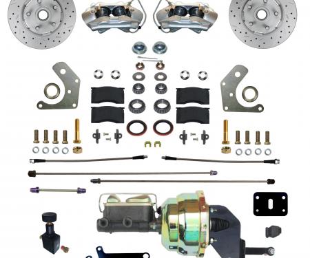 Leed Brakes Power Front Kit with Drilled Rotors and Zinc Plated Calipers FC2002-8405X