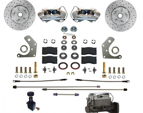 Leed Brakes Power Front Kit with Drilled Rotors and Zinc Plated Calipers FC2002-C05PX