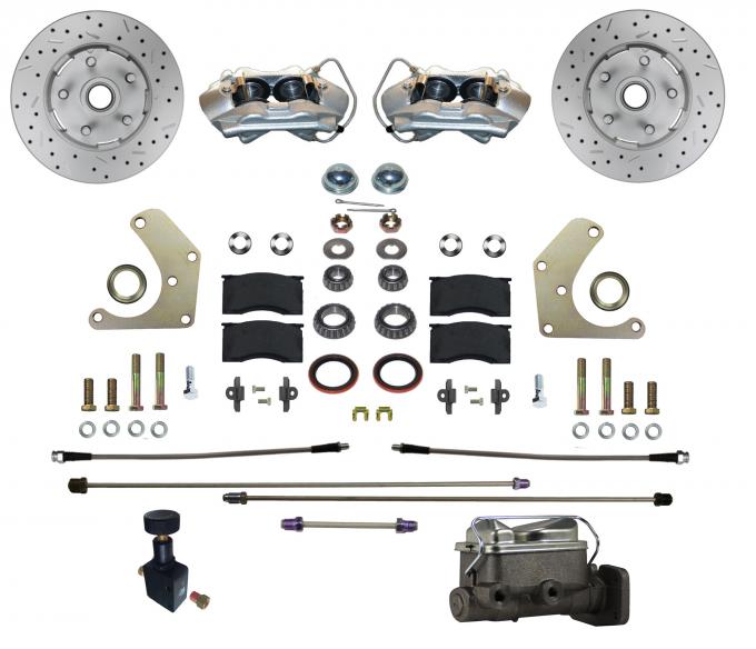 Leed Brakes Power Front Kit with Drilled Rotors and Zinc Plated Calipers FC2001-C05PX