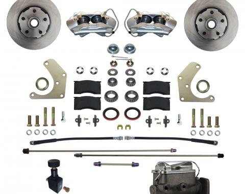 Leed Brakes Power Front Kit with Plain Rotors and Zinc Plated Calipers FC2001-C05P