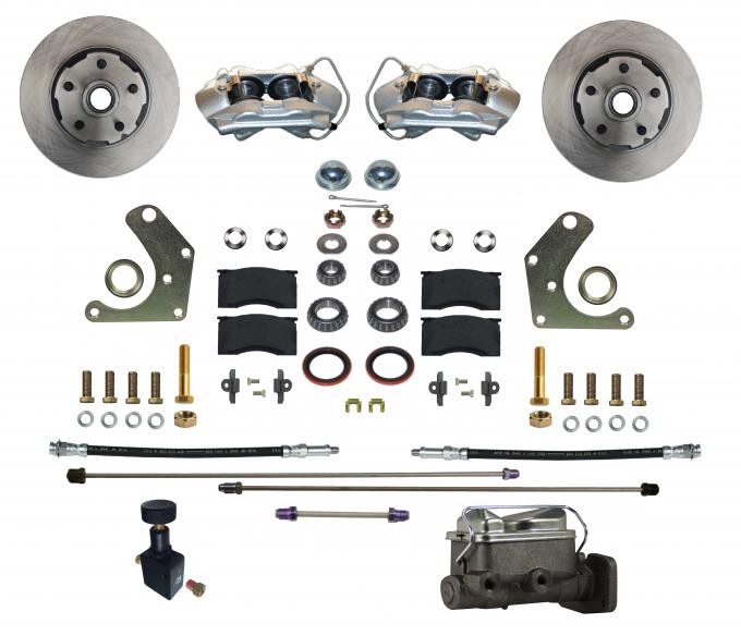 Leed Brakes Power Front Kit with Plain Rotors and Zinc Plated Calipers FC2003-C05P