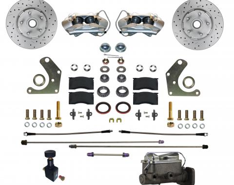 Leed Brakes Power Front Kit with Drilled Rotors and Zinc Plated Calipers FC2003-C05PX