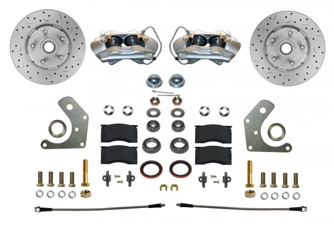 Leed Brakes Spindle Kit with Drilled Rotors and Zinc Plated Calipers FC2002SMX