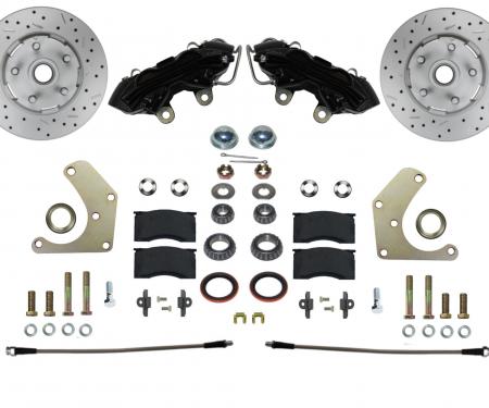 Leed Brakes Spindle Kit with Drilled Rotors and Black Powder Coated Calipers BFC2001SMX