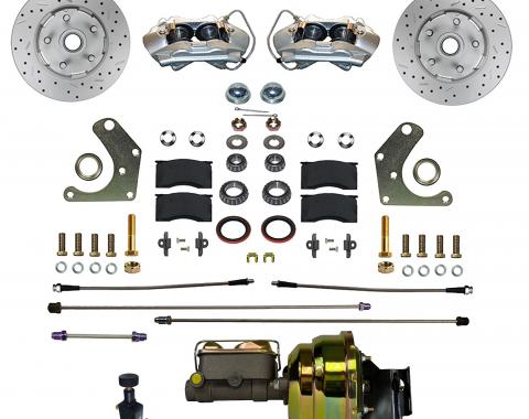 Leed Brakes Power Front Kit with Drilled Rotors and Zinc Plated Calipers FC2003-P405X