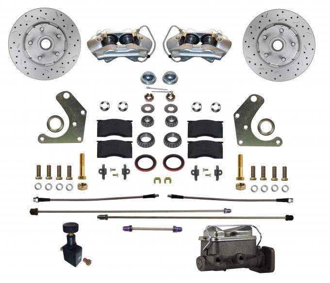 Leed Brakes Power Front Kit with Drilled Rotors and Zinc Plated Calipers FC2003-C05PX