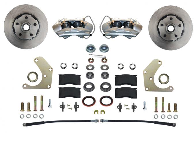 Leed Brakes Spindle Kit with Plain Rotors and Zinc Plated Calipers FC2002SM
