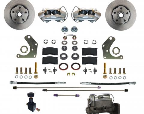 Leed Brakes Power Front Kit with Plain Rotors and Zinc Plated Calipers FC2003-C05P