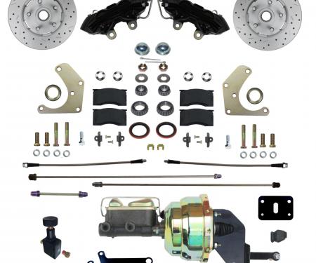 Leed Brakes Power Front Kit with Drilled Rotors and Black Powder Coated Calipers BFC2001-8405X