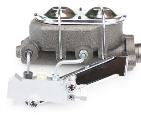 Leed Brakes Master cylinder kit 1-1/8 inch bore chrome lid with disc/disc valve M_BB4