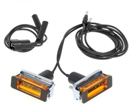 AMD Turn Signal Indicator Assembly, Hood Mounted, 68-69 Charger X245-2668-S