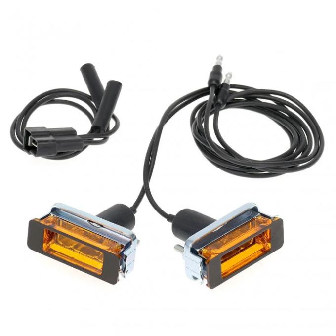 AMD Turn Signal Indicator Assembly, Hood Mounted, 68-69 Charger X245-2668-S