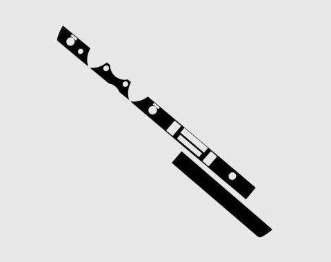 Detroit Muscle Technologies Mopar A Body 68-69 DART Rallye Dash Lower Trim Overlay - MATTE BLACK ADA6869OL42-MATTE BLACK