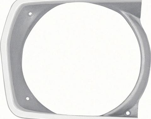 AMD Headlamp Bezel, Argent Silver, RH, 71-72 Plymouth A-Body K-3443222