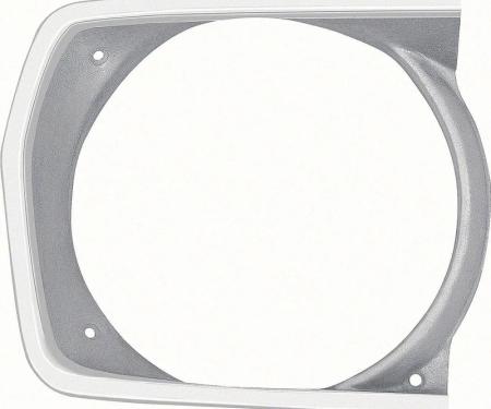 AMD Headlamp Bezel, Argent Silver, RH, 71-72 Plymouth A-Body K-3443222