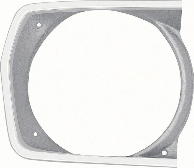 AMD Headlamp Bezel, Argent Silver, RH, 71-72 Plymouth A-Body K-3443222