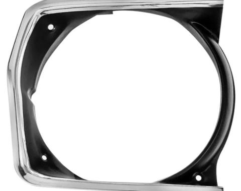 AMD Headlamp Bezel, Black, RH, 70-72 Plymouth A-Body K-3573718