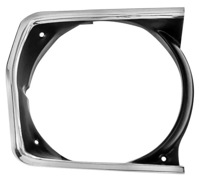 AMD Headlamp Bezel, Black, RH, 70-72 Plymouth A-Body K-3573718