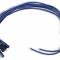 Accel Spark Plug Wire Set- 8mm, Blue Wire with Blue Straight Boots 4040B