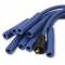 Accel Spark Plug Wire Set- 8mm, Blue Wire with Blue Straight Boots 4040B