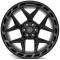 4PLAY Wheels 4P55 - 4PLAY Gen3 4P55 22x10 6x135mm & 6x5.5" -18et in Brushed Black 4P55-22100-6D55-18BBT