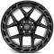 4PLAY Wheels 4P55 - 4PLAY Gen3 4P55 20x12 6x135mm & 6x5.5" -44et in Brushed Black 4P55-20120-6D55-44BBT