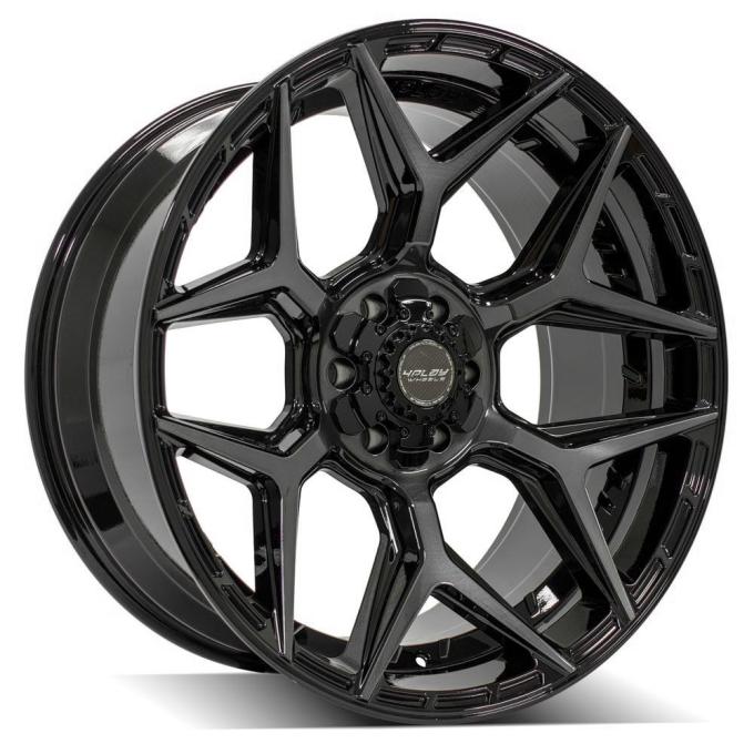 4PLAY Wheels 4P06 - 4PLAY Gen3 4P06 22x10 6x135mm & 6x5.5" -18et in Brushed Black 4P06-22100-6D55-18BBT