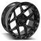 4PLAY Wheels 4P55 - 4PLAY Gen3 4P55 22x10 5x5" & 5x5.5" -18et in Brushed Black 4P55-22100-5D55-18BBT