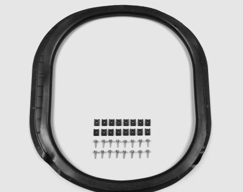 Detroit Muscle Technologies Mopar B Body 69-72 Air Grabber / Ramcharger Box to Air Cleaner Seal WITH Clips & Screws CHR2898458-BUNDLE