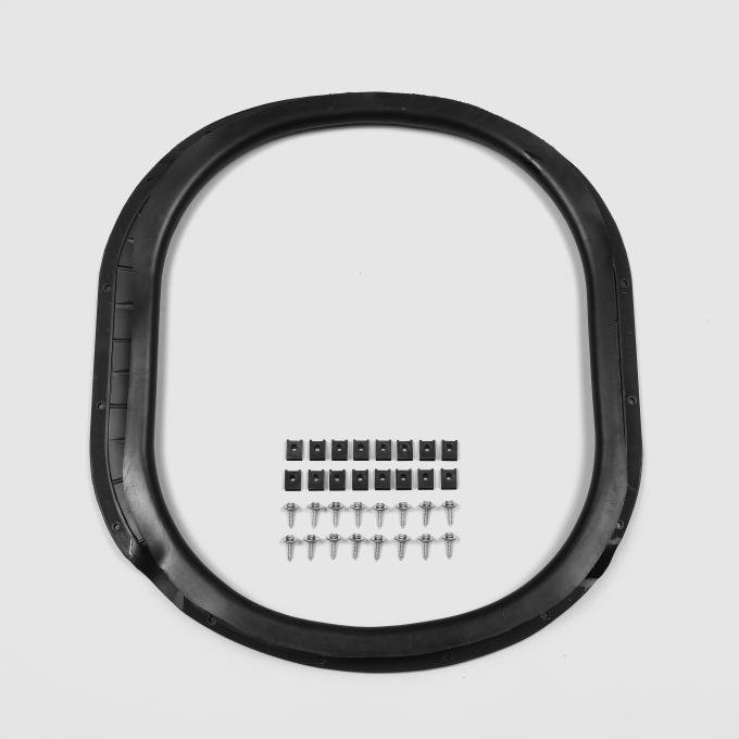 Detroit Muscle Technologies Mopar B Body 69-72 Air Grabber / Ramcharger Box to Air Cleaner Seal WITH Clips & Screws CHR2898458-BUNDLE