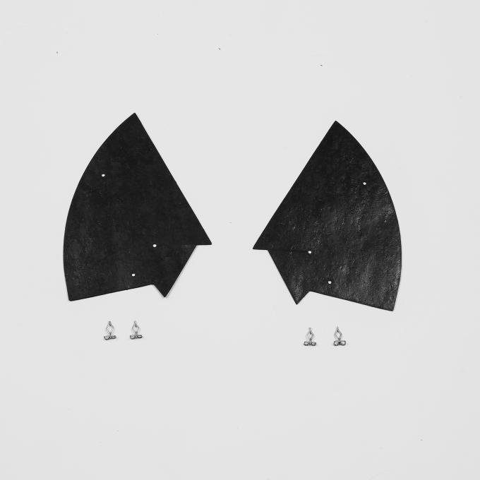 Detroit Muscle Technologies Mopar B Body 62-65 Frame Rail to Firewall Splash Shields BXX6266SS60