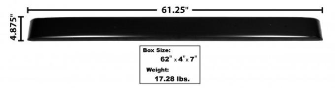 Dynacorn 48-72 Bumper Rear Stepside Ptd 48-72 F100 73-77 3/4 Ton 4wd 3.0mm 3000
