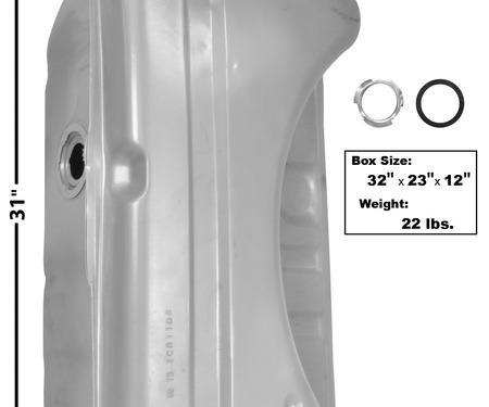 Dynacorn 70-71 Fuel Tank w/4 Vent Pipe 16 Ga Dart / Duster / Scamp / Valiant T86P