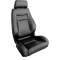Procar Elite&trade; Vinyl/Velour Driver-Left Black-Black Traditional Recliner Seat 80-1100-71L