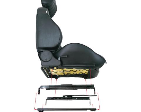 Procar 1965-1969 Plymouth Barracuda Adapters Bucket Driver-Left 81340