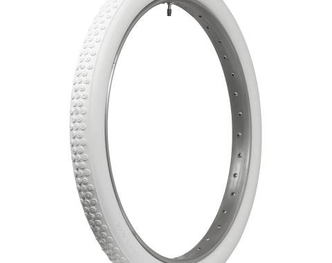 Coker Classic Cycle Clincher Tire All White Button Tread 28x2.50 79350