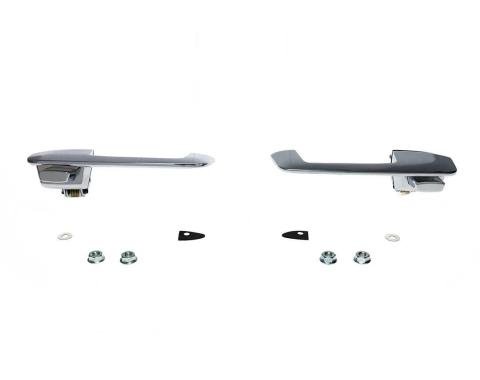 AMD Exterior Door Handles, Inward, Chrome, Pair, 68-70 Dodge Plymouth B-Body T-MP5233