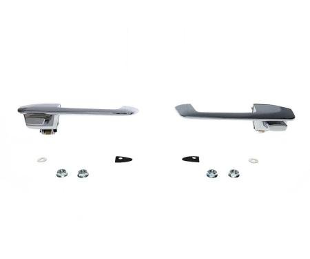 AMD Exterior Door Handles, Inward, Chrome, Pair, 68-70 Dodge Plymouth B-Body T-MP5233