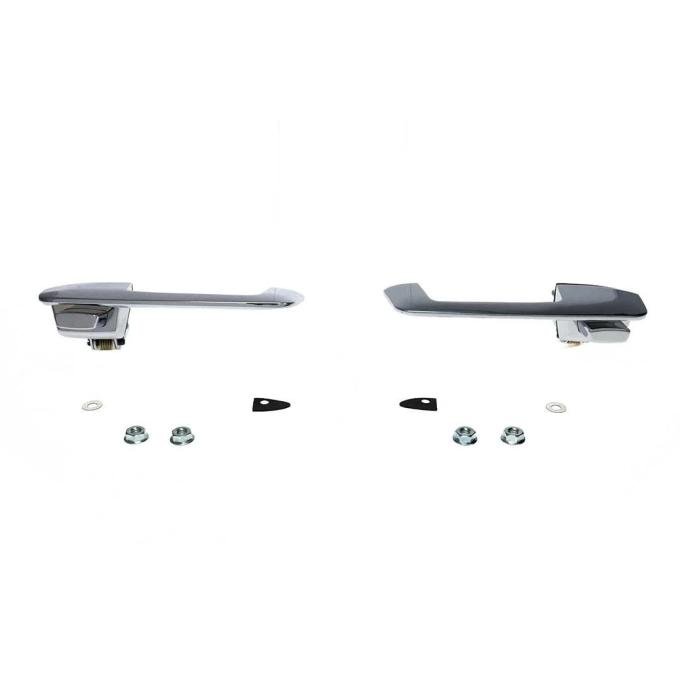 AMD Exterior Door Handles, Inward, Chrome, Pair, 68-70 Dodge Plymouth B-Body T-MP5233