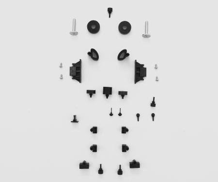 Detroit Muscle Technologies Mopar B Body 72-74 Roadrunner GTX Satellite Body Bumper Set with Hood Wedges BBK16W BSA7274BB01-BBK16W