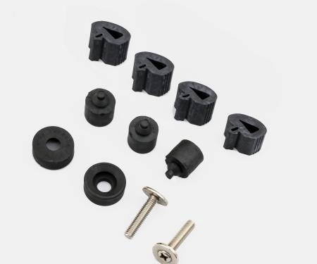 Detroit Muscle Technologies Mopar Dodge Truck 72-93 Hood Bumper Set with SS Studs TRK7293BB01-HOOD