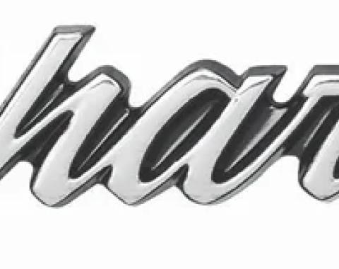 AMD Headlamp Door/Grille Emblem, "Charger" Script, 69 Charger K-2898929