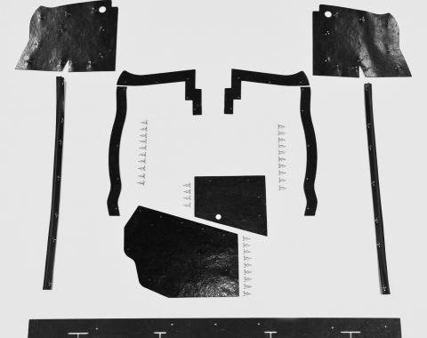 Splash Shield Set, Complete (Manual Transmission), 66 Dodge Coronet