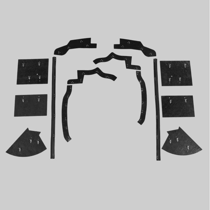 Detroit Muscle Technologies Mopar B Body 65 Coronet MEGA Splash Shield Set -Manual BCO6565SS91